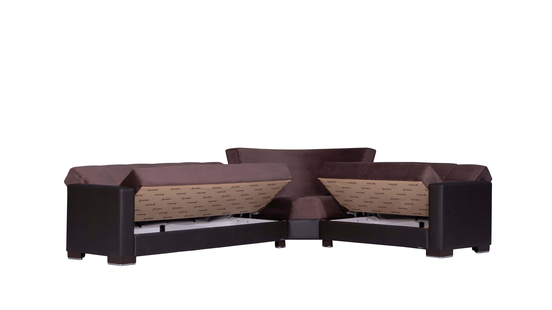 Armada Fabric/PU Convertible Sectional Sofa