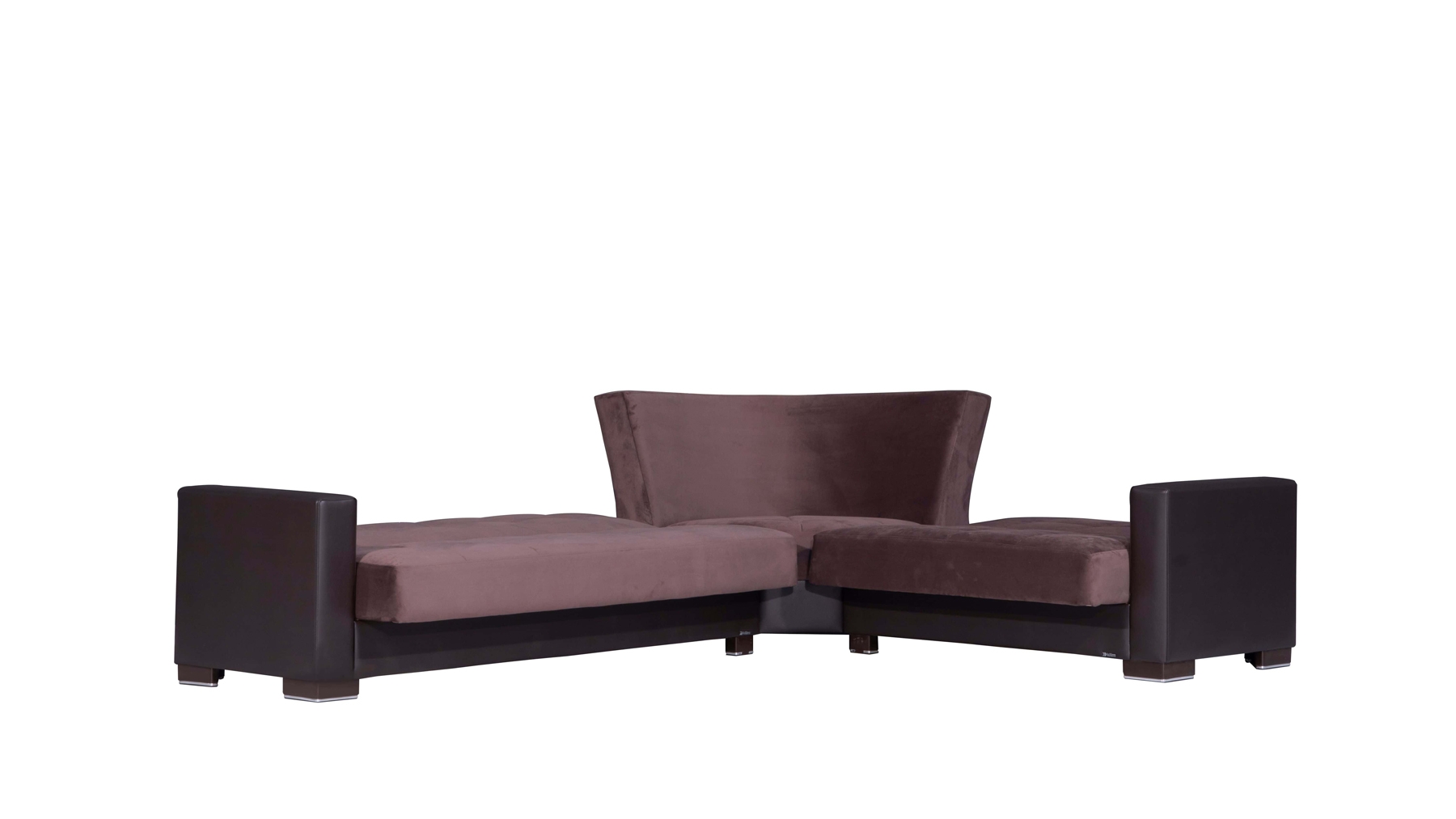 Armada Fabric/PU Convertible Sectional Sofa