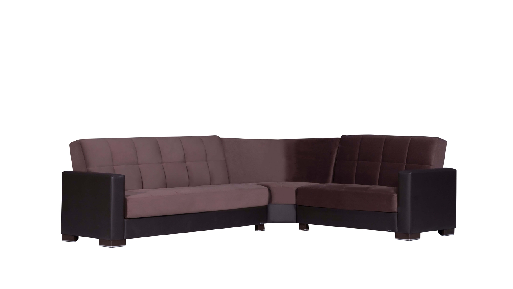 Armada Fabric/PU Convertible Sectional Sofa