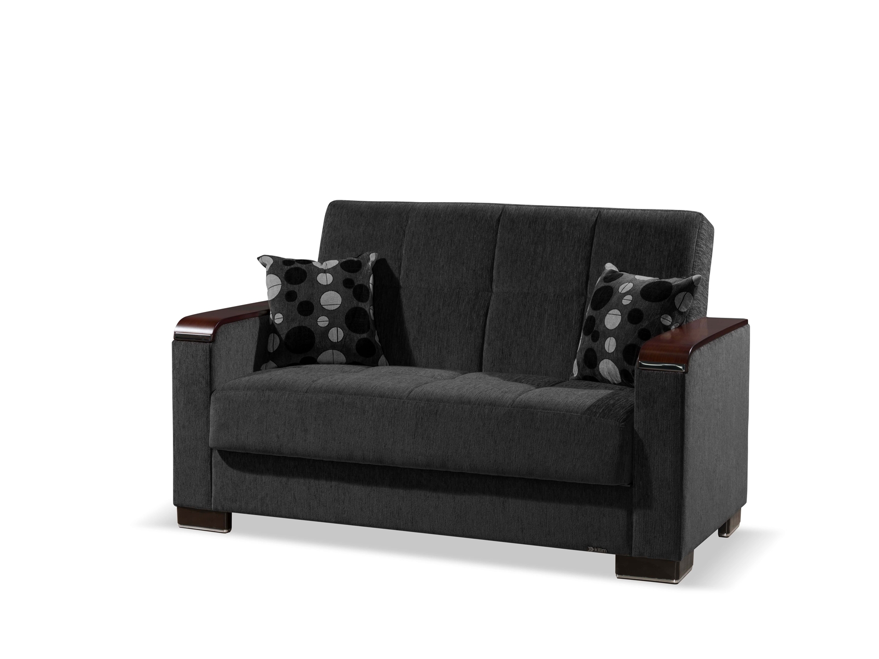 Armada X Fabric/PU Convertible Loveseat