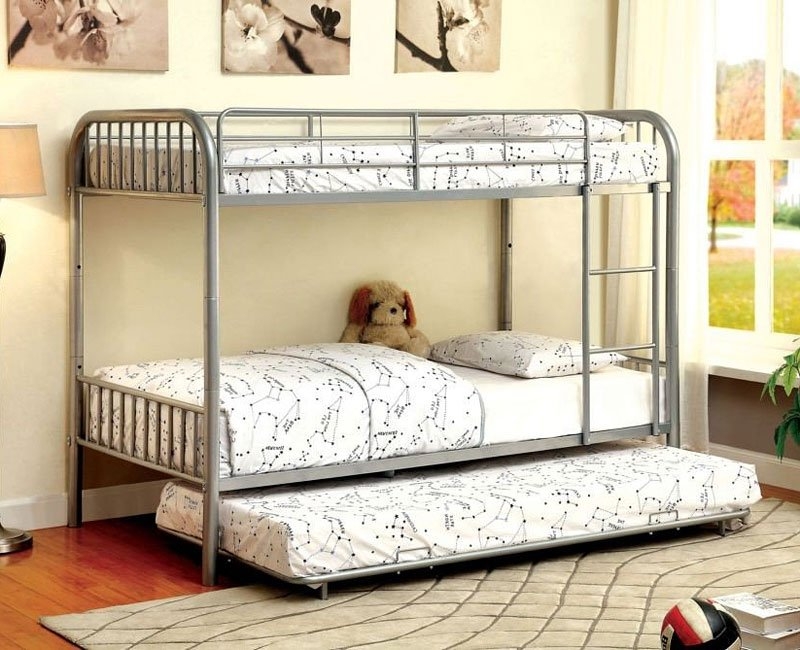 Rainbow Metal Bunk Bed, Twin Size