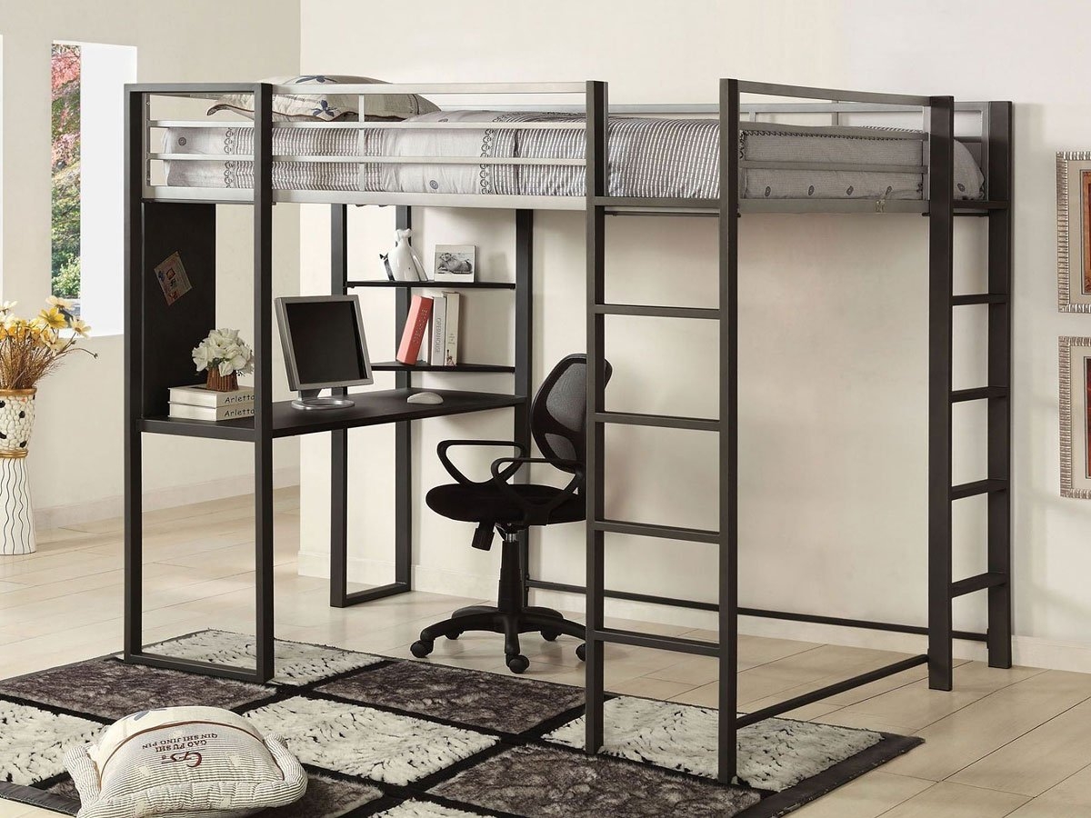 Sherman Metal Bunk Loft Bed w/Workstation