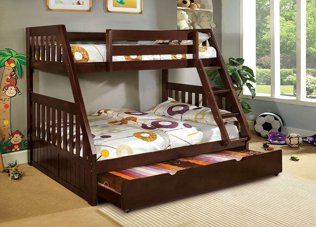 Canberra Wood Bunk Bed, Twin/Full Size