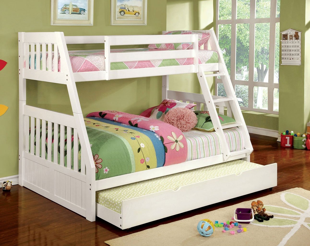 Canberra Wood Bunk Bed, Twin/Full Size