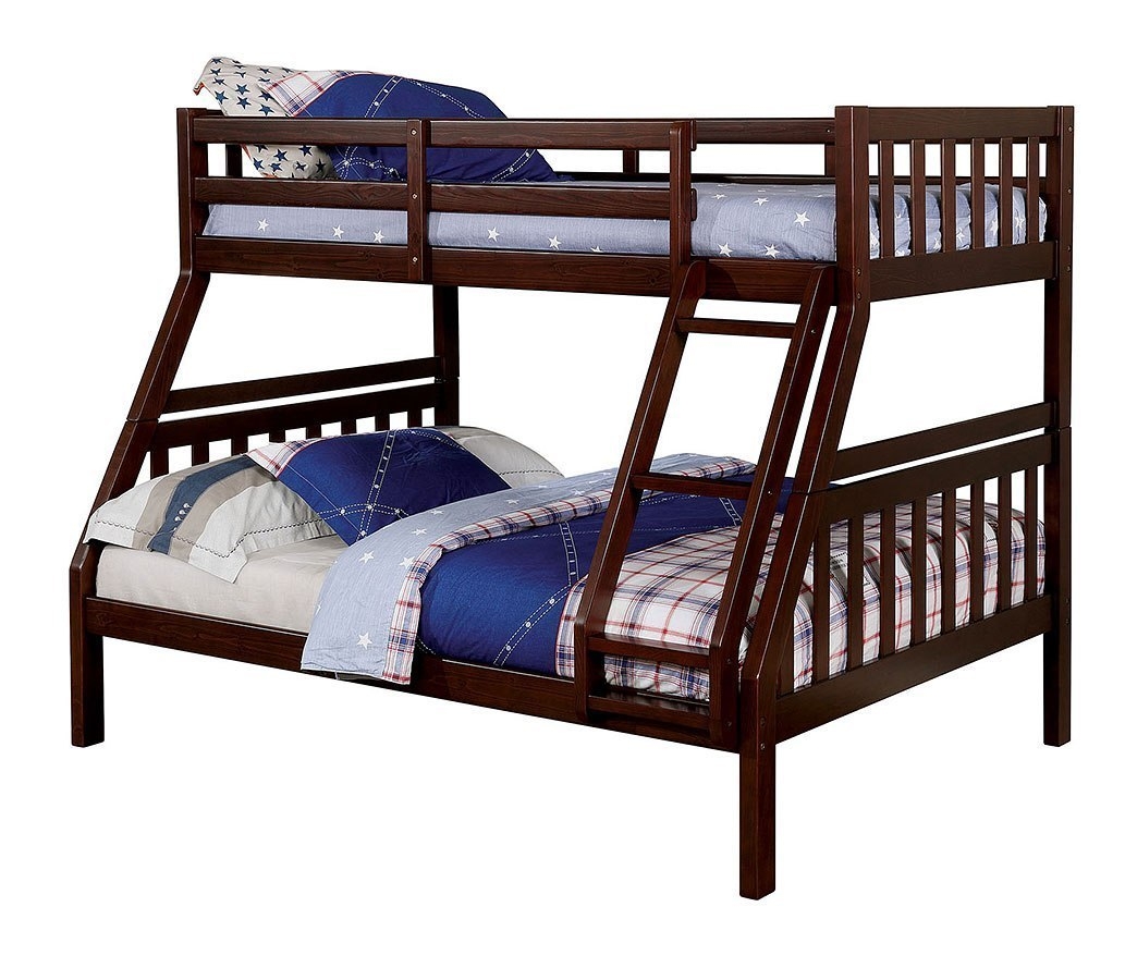 Emilie Wood Bunk Bed, Twin/Full Size
