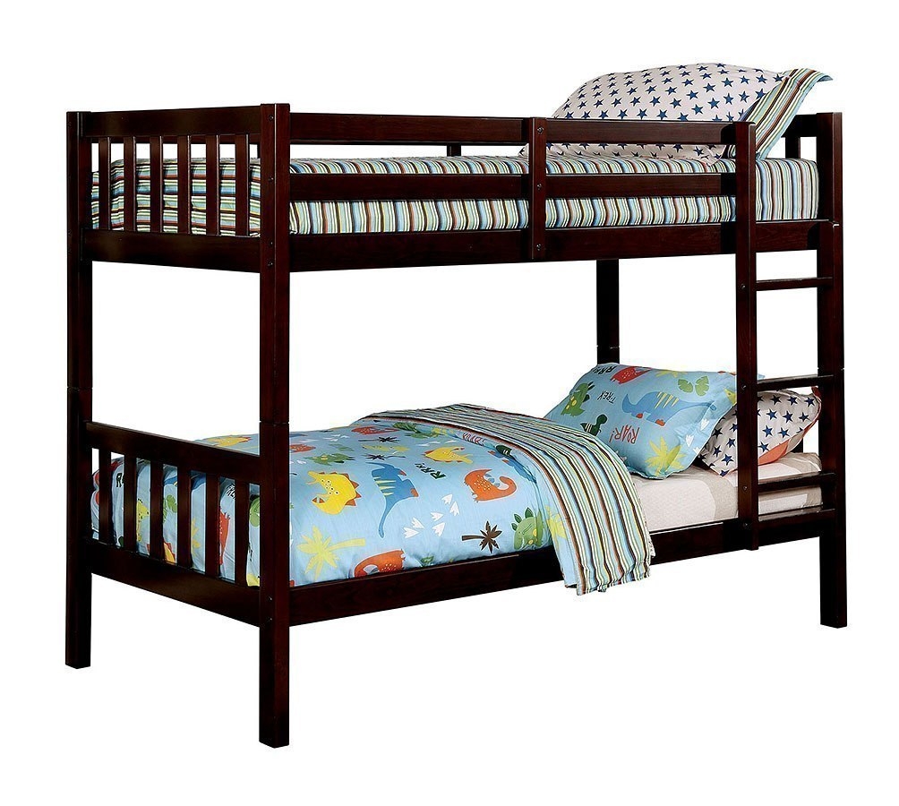 Emilie Wood Bunk Bed, Twin Size