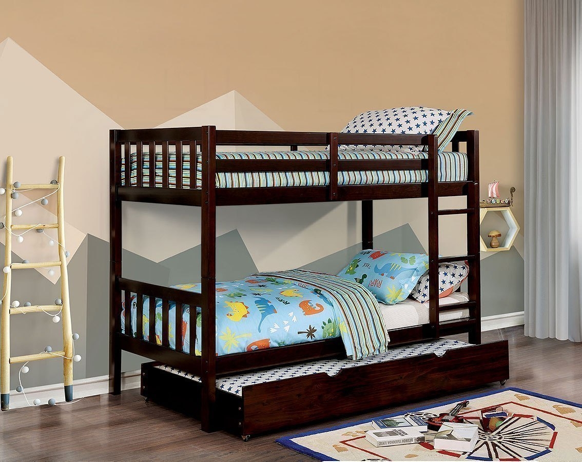 Emilie Wood Bunk Bed, Twin Size