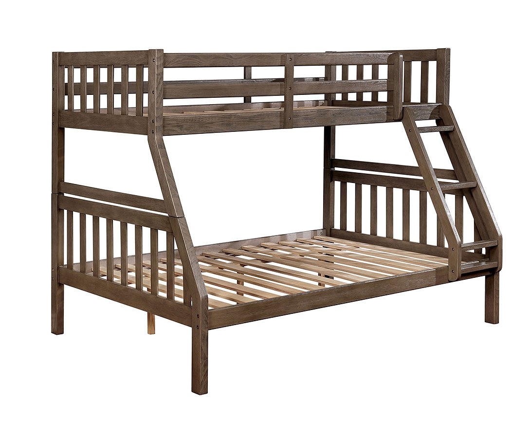 Emilie Wood Bunk Bed, Twin/Full Size