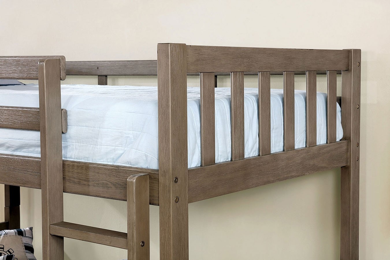 Emilie Wood Bunk Bed, Twin Size