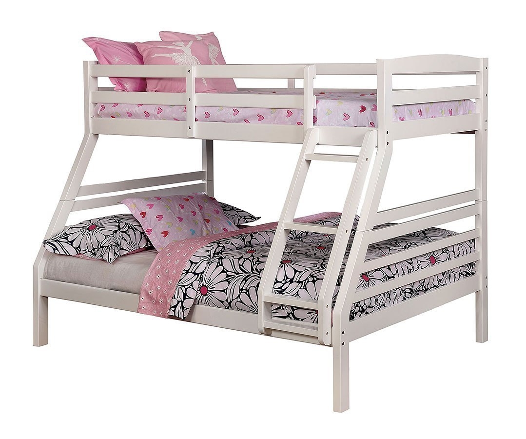 Elaine Wood Bunk Bed, Twin/Full Size