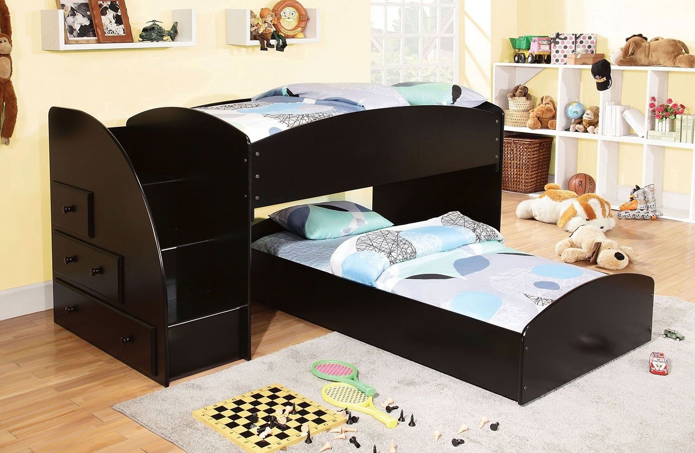 Merritt Wood Storage Bunk Bed, Twin Size