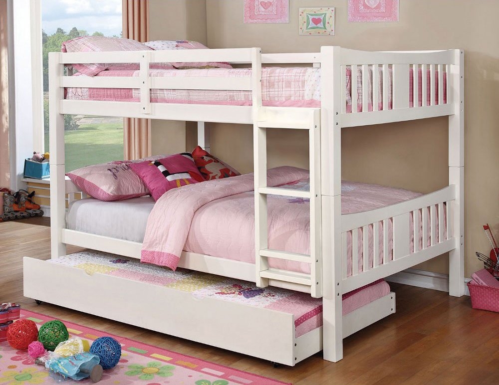 Cameron Wood Bunk Bed, Full/Full Size