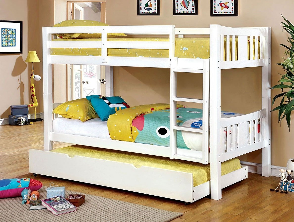 Cameron Wood Bunk Bed, Twin/Twin Size