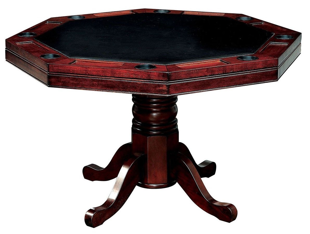 Rowan Leatherette/Wood Game Table Set