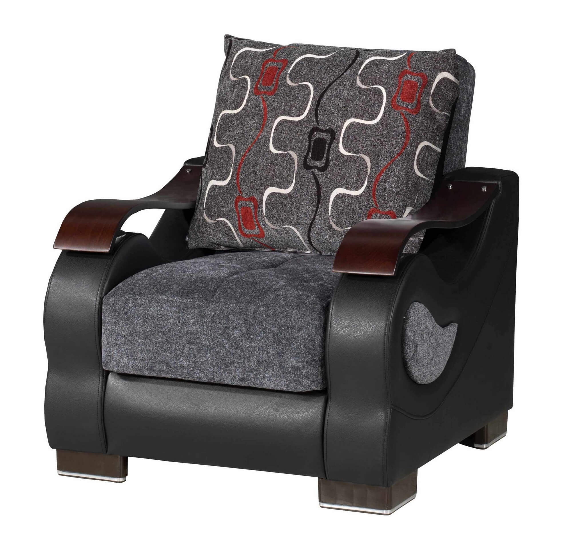 Metroplex Fabric/PU Convertible Living Room Set