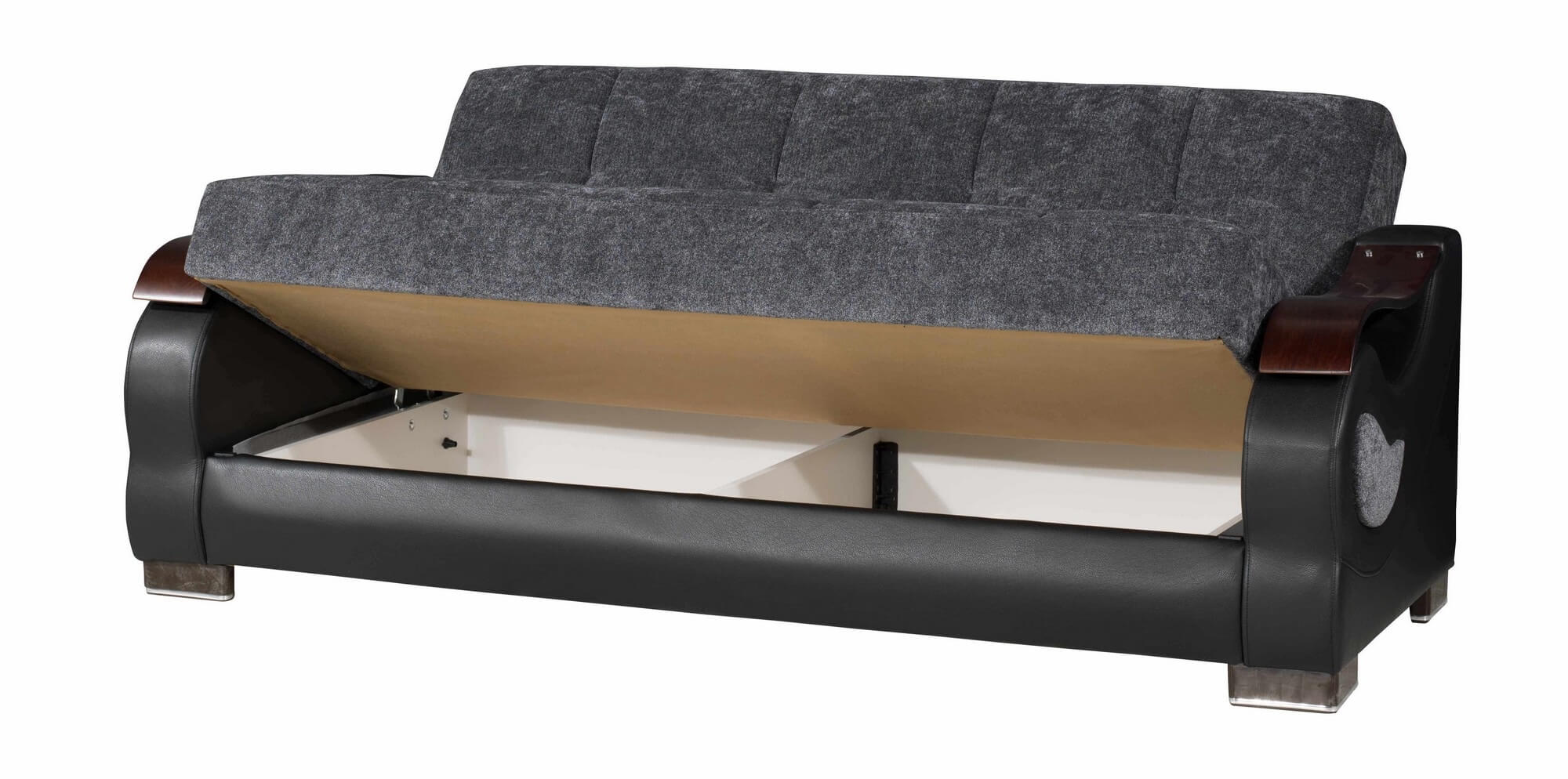 Metroplex Fabric/PU Convertible Living Room Set