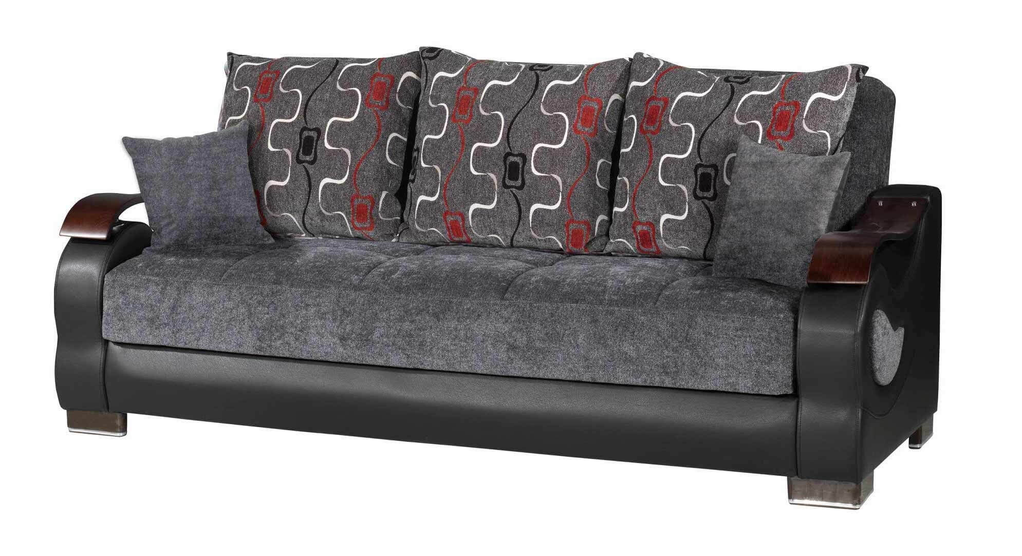 Metroplex Fabric/PU Convertible Living Room Set