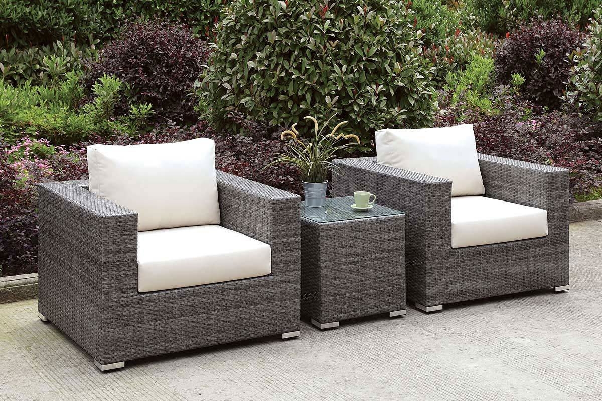 Somani Fabric/Faux Rattan Customizable Patio Sectional Set