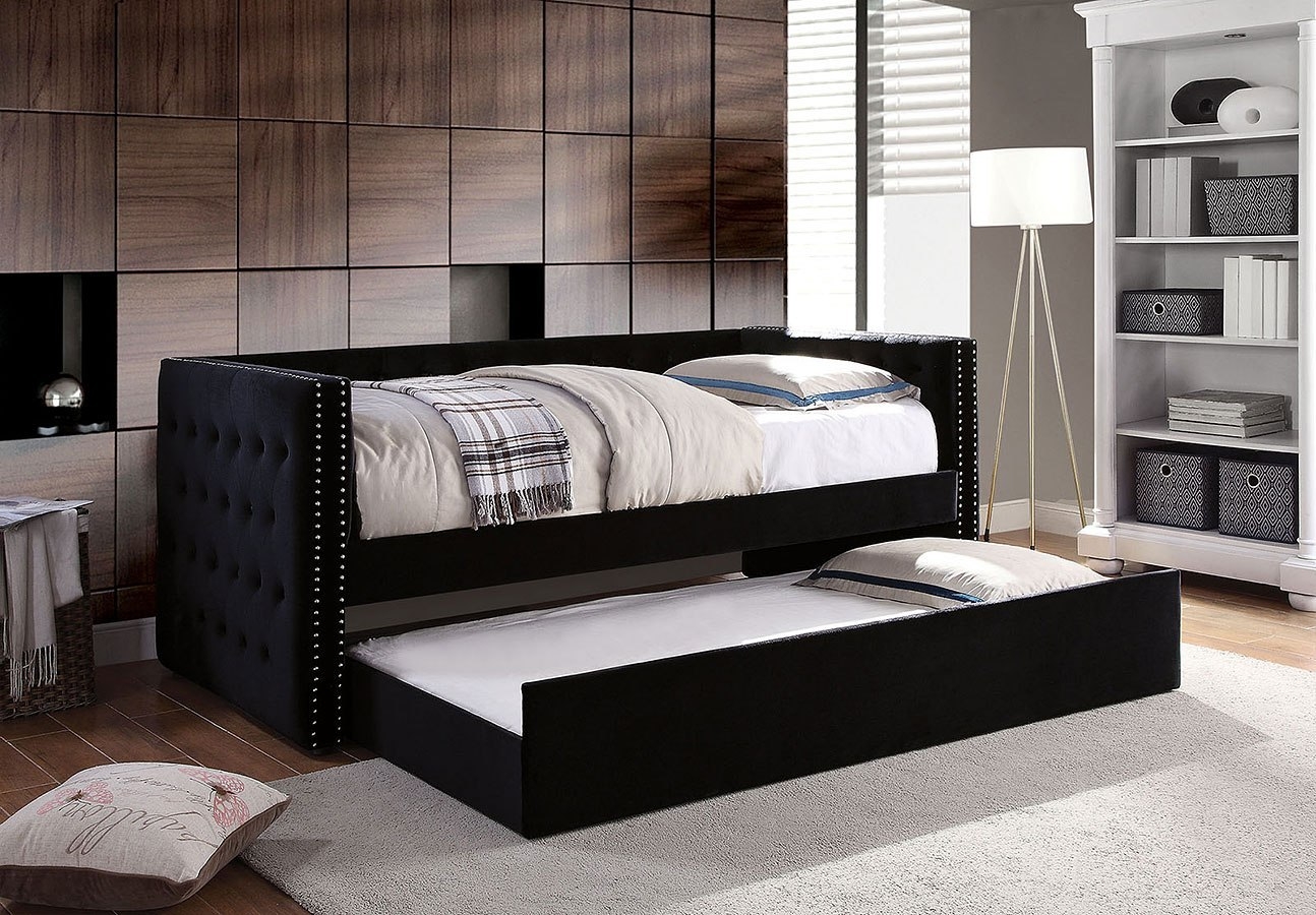 Susanna Fabric/Wood Daybed w/Trundle