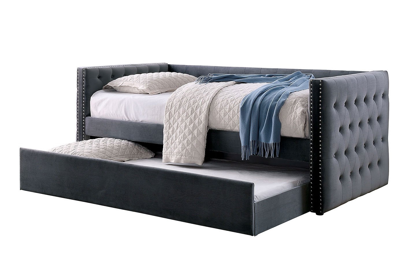 Susanna Fabric/Wood Daybed w/Trundle