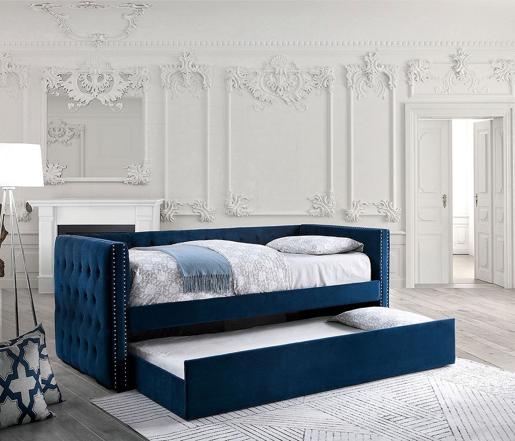 Susanna Fabric/Wood Daybed w/Trundle