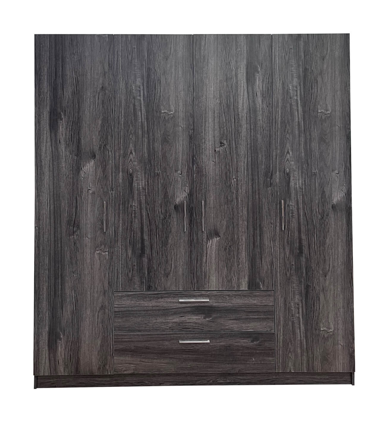 Cambridge Matte 4-Door Wardrobe w/2-Drawer Storage