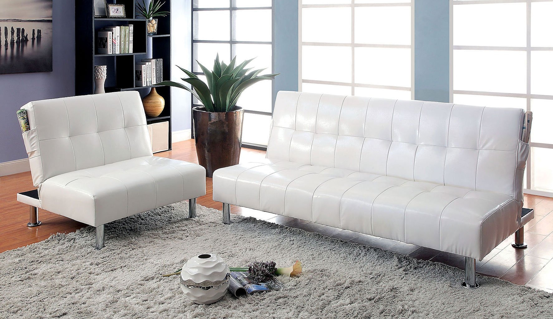 Bulle Leatherette Sofabed Set