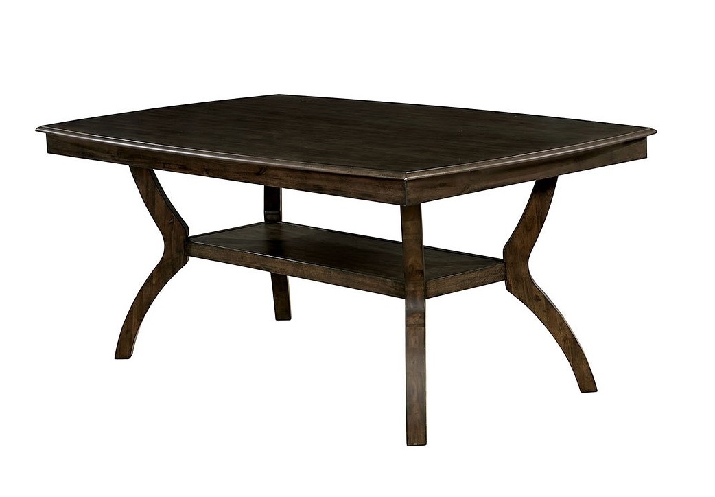 Holly Wood Rectangular Dining Set w/Open Shelf