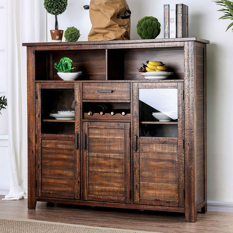 Wichita Wood Rectangular Storage Dining Set