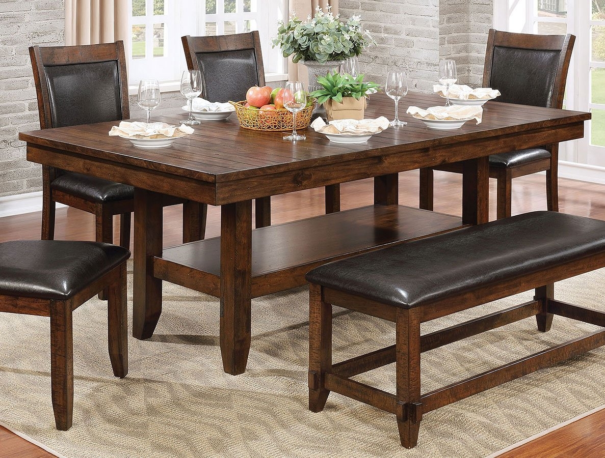 Meagan Wood Rectangular Dining Set