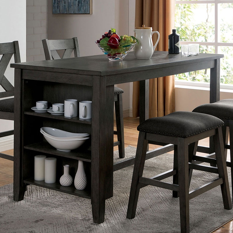 Lana Wood Storage Counter Height Dining Set