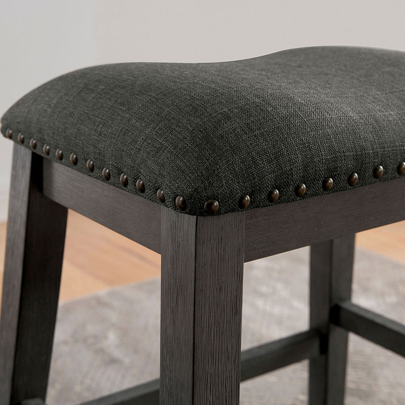 Lana Fabric/Wood Counter Height Dining Stool, Set of 2