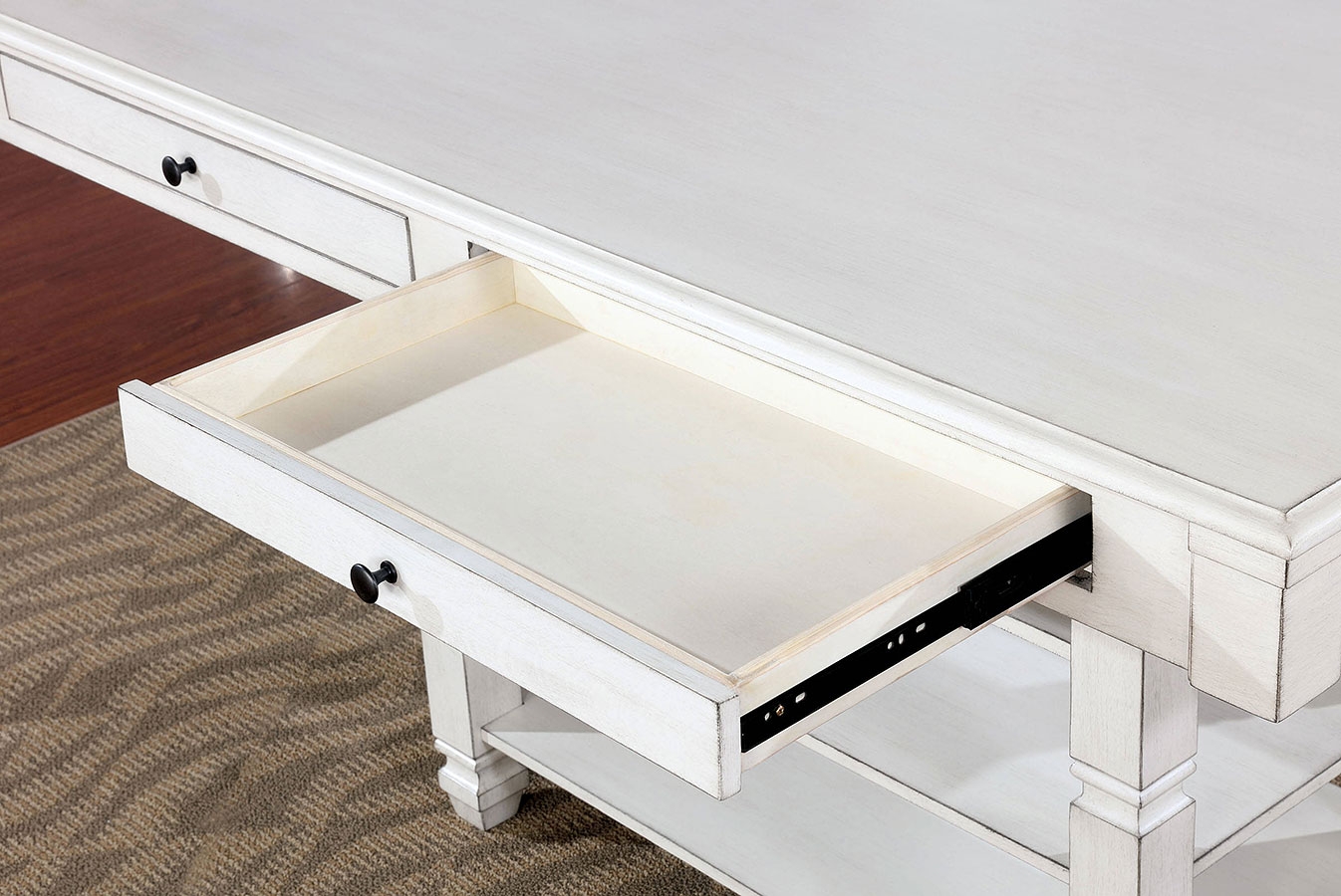 Kaliyah Wood Storage Counter Height Table