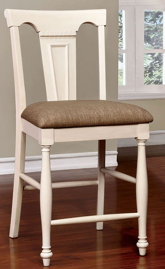 Sabrina Fabric/Wood Counter Chair, Set of 2