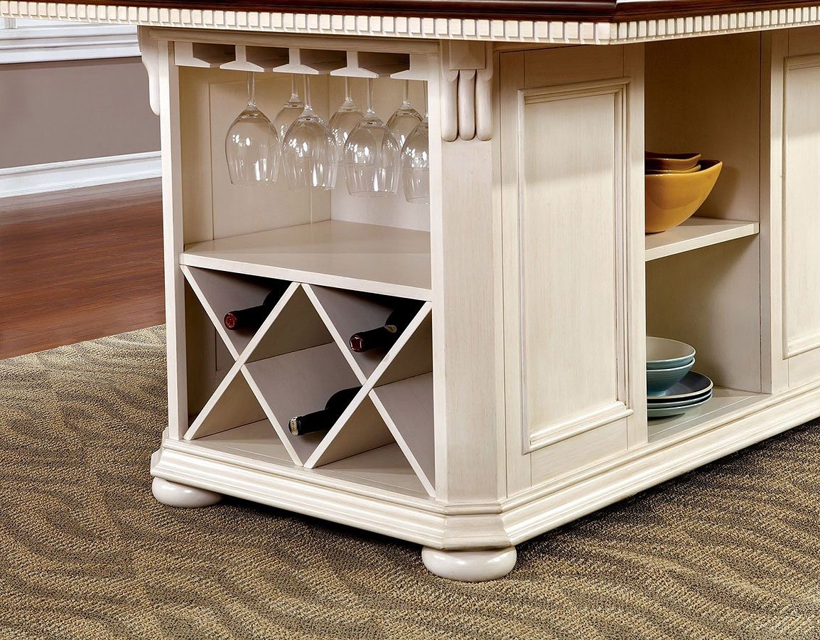Sabrina Wood Storage Counter Height Dining Table