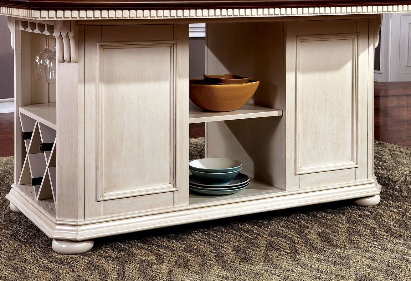 Sabrina Wood Storage Counter Height Dining Table