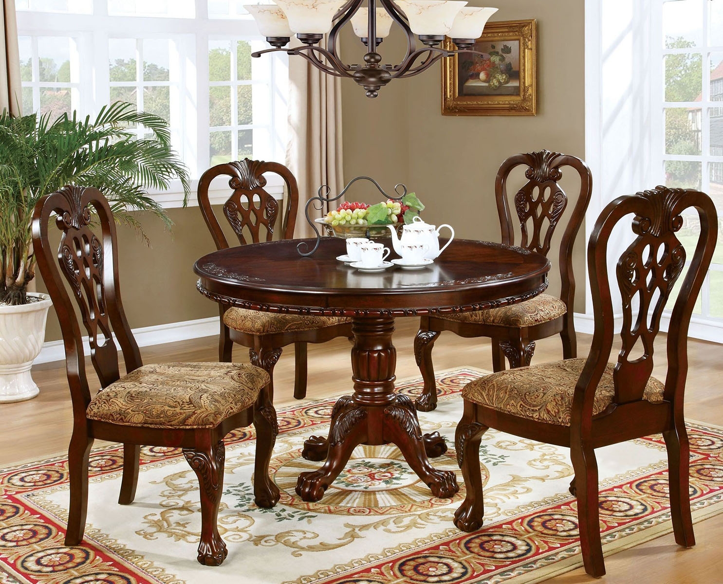 Elana Wood Round Dining Table