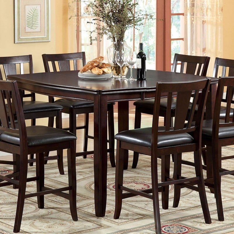 Edgewood II Wood Extendable Counter Height Dining Set