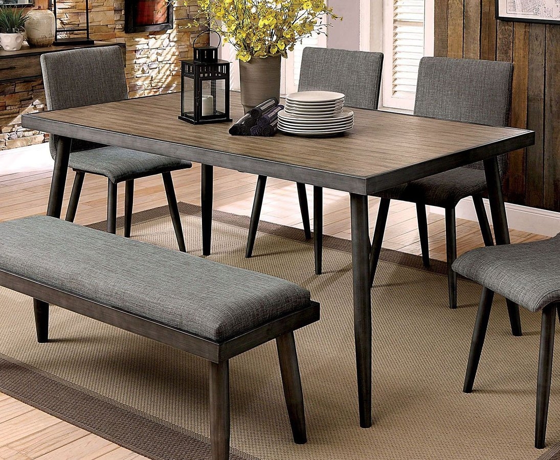 Vilhelm Wood/Metal Rectangular Dining Set