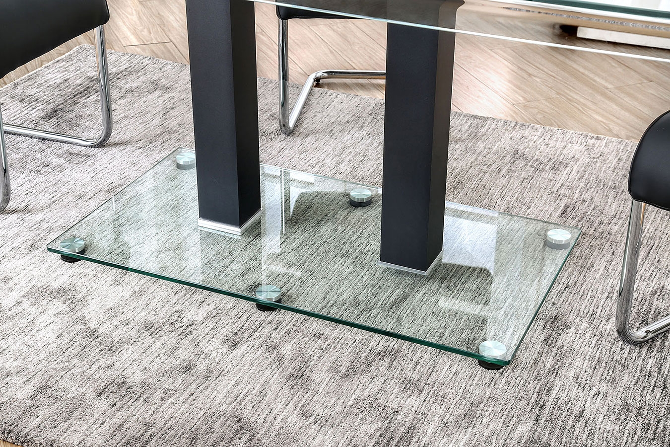 Richfield I Glass Rectangular Dining Table