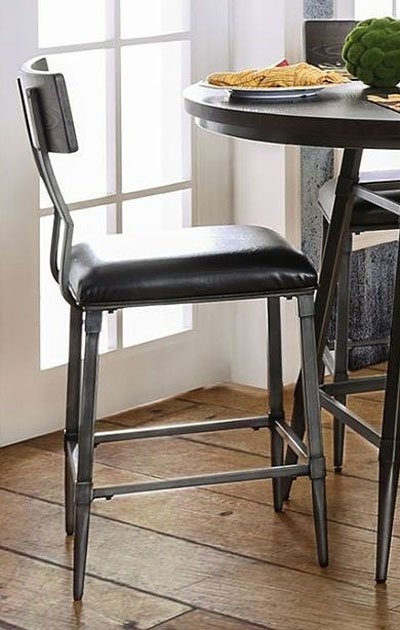 Mullane Metal/Wood Round Counter Height Dining Set