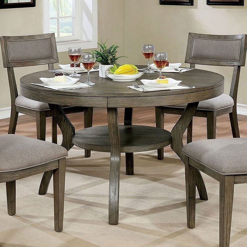 Leeds Wood Round Dining Table