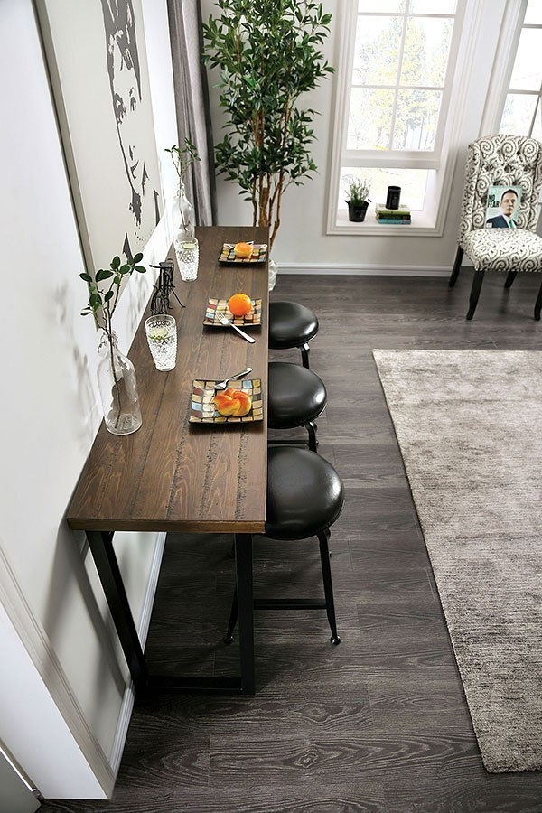 Mullins 4-Piece Leatherette/Wood/Metal Dining Set