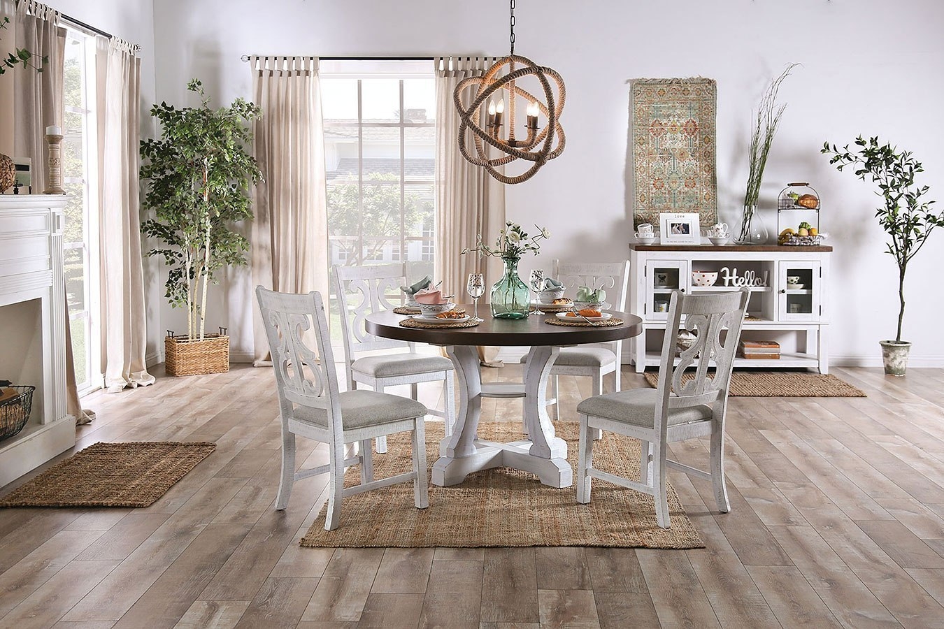 Auletta Wood Round Dining Set