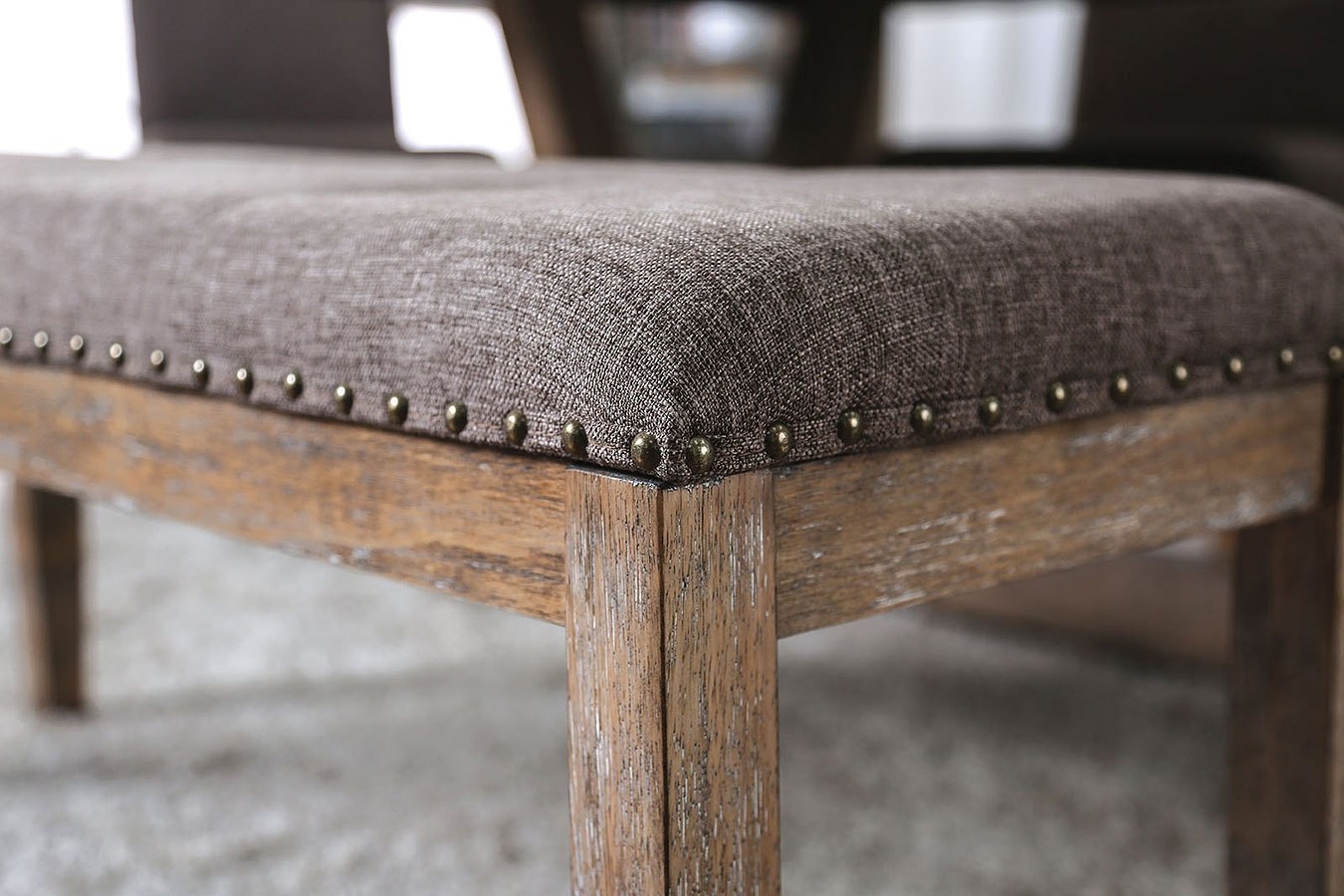 Bridgen Fabric/Wood Dining Bench