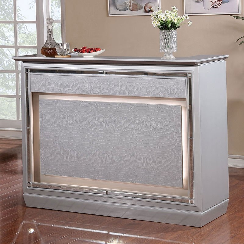 Alena Wine Storage Bar Table w/Light