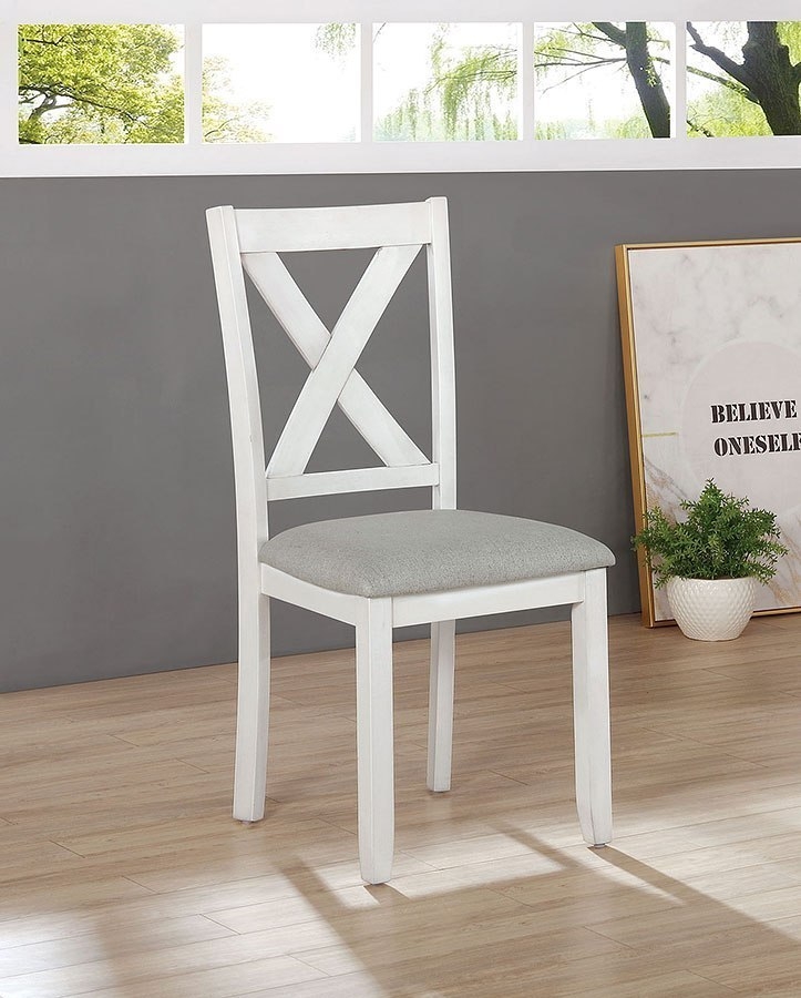 Anya 7-Piece Fabric/Wood Dining Set