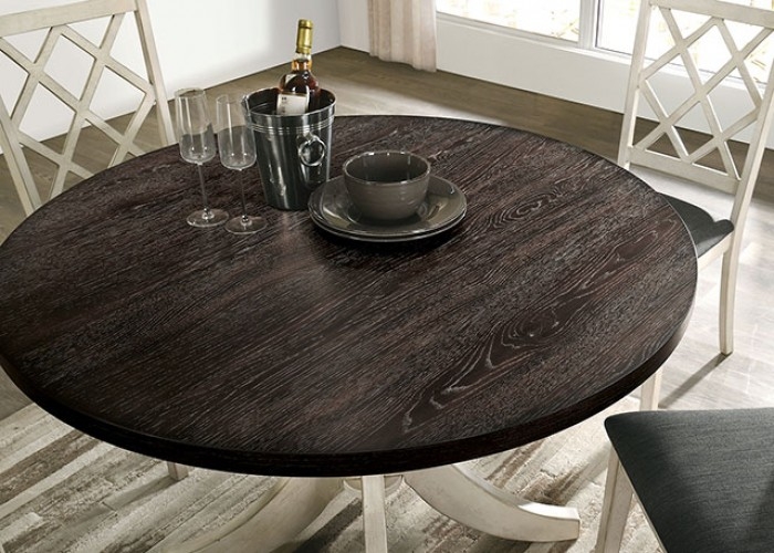 Haleigh Wood Round Dining Table