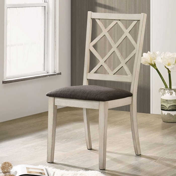 Haleigh Wood/Fabric Round Dining Set