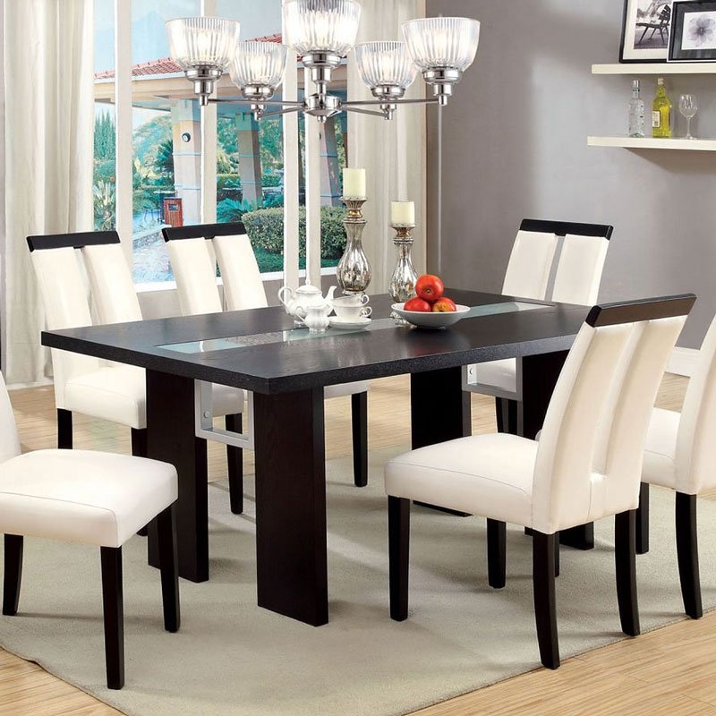 Luminar I Wood/Glass LED Dining Set